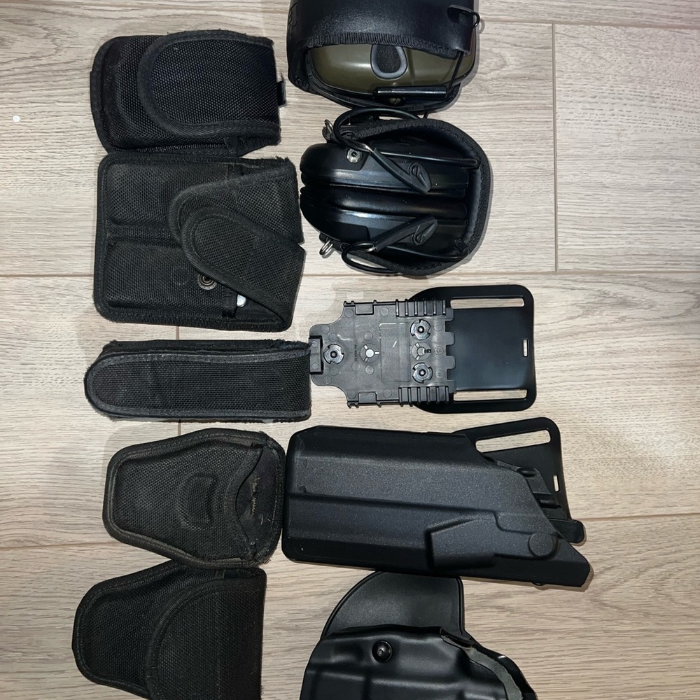 Black Belt Accessories with Holster and Padding